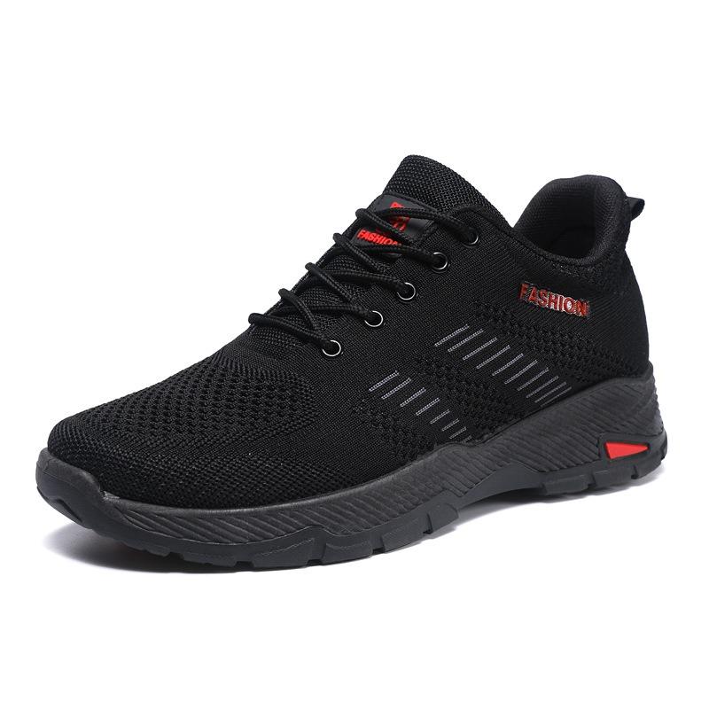 Breathable fly-woven running shoes mesh shoes men's casual shoes trendy autumn and winter men's thin sneakers