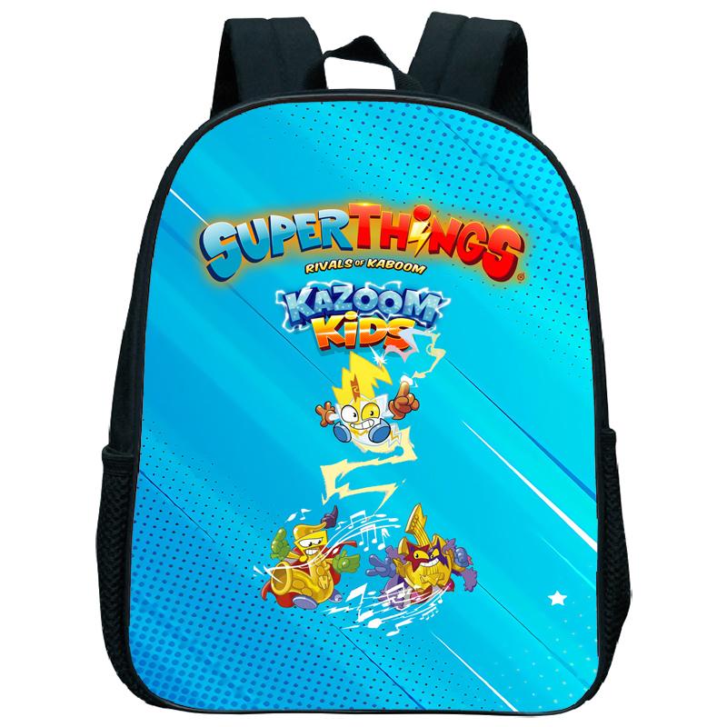Superzings Kazoom Kids Backpack Children Kindergarten Schoolbag Super Zings 3-5 Years Old Boys Girls Cute Nursery Kids Bag