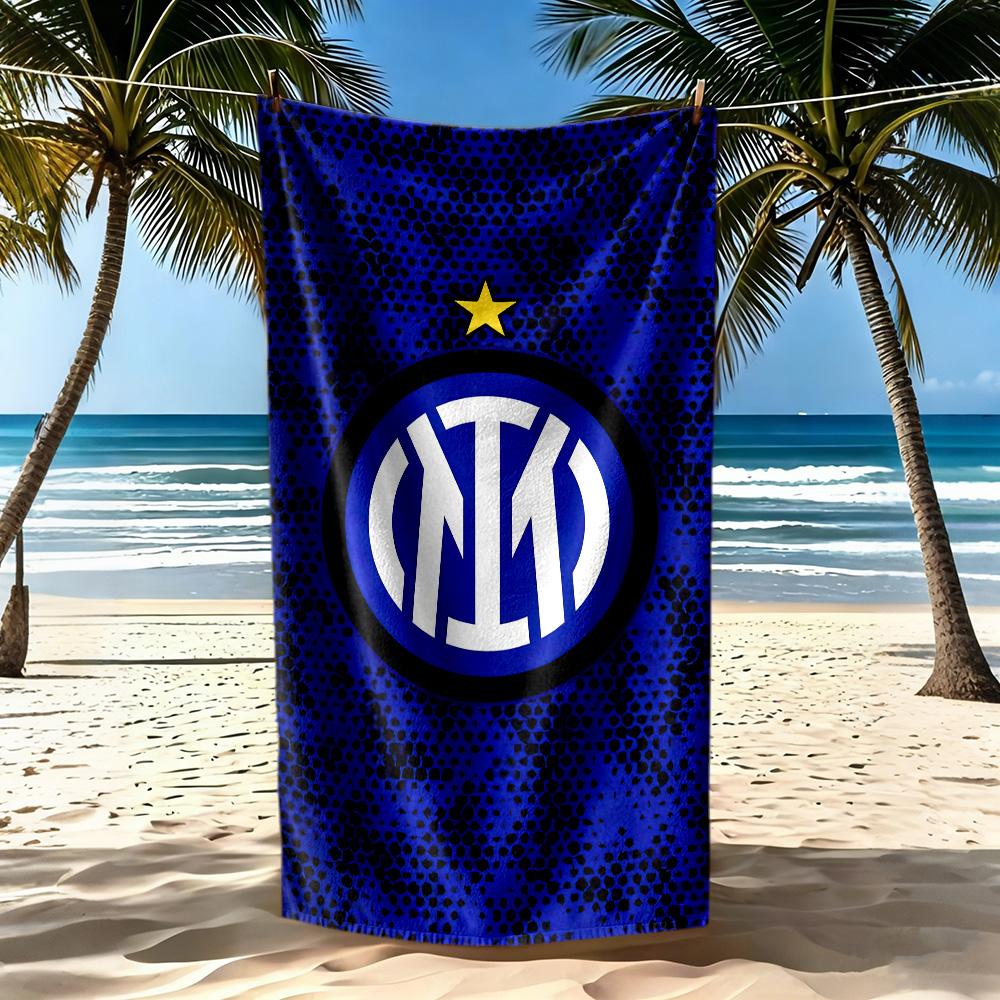 Inter Milan Beach Towel Super Soft Absorbent Comfortable Lightweight Perfect For Traveling Yoga Camping And Swimming