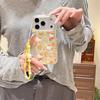 Hello Kitty Maple Leaf Phone Case for iPhone 17/16 Pro Max/15/14 - Autumn/Winter Translucent Yellow