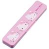 Skater Chopsticks and Spoon Combo Antibacterial for with Silicone Cushion for Silent Made in Sanrio Hello Kitty 50th Anniversary Edition Set, 18cm,