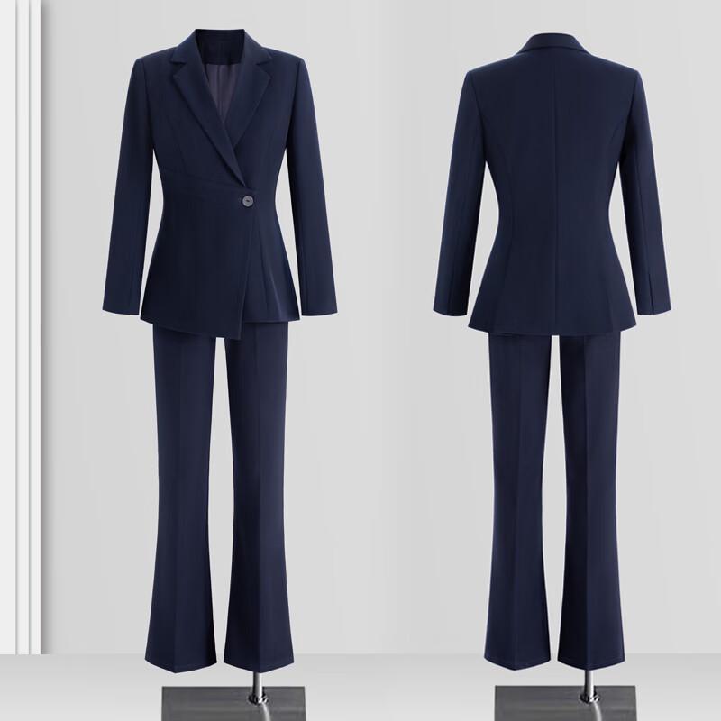 Professionelles Damen-Blazer- und Schlaghosen-Anzugset