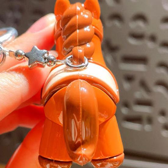 Schlüsselanhänger Anhänger Plüschkugel Deko Pferdeanhänger Dekorativer Handtaschenanhänger Glück Jahr des Pferdes Anhänger Accessoire