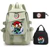Ghost Extermination Surrounding Animation Schoolbag Trend Primary And Secondary School Students Leisure Backpack College Meal Bag Pencil Bag Set