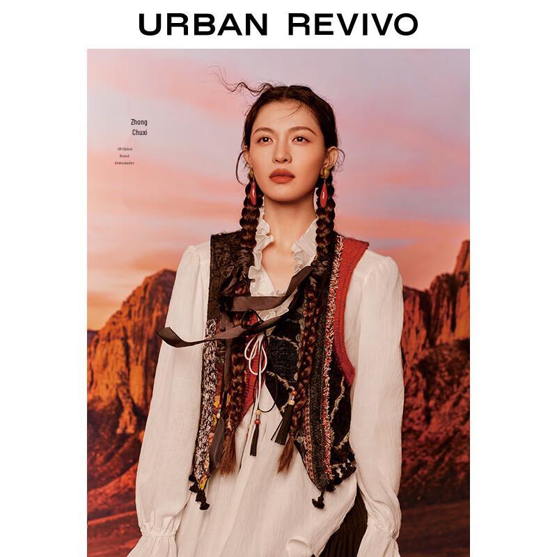

UR 2025 Autumn Women s Retro Knit Cardigan XS