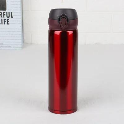 Stainless Steel Kids Vacuum Flask Portable Thermos Bottle Car Travel Mug