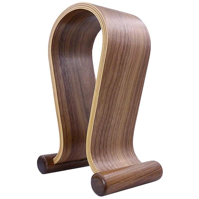 ABNRR Wooden Headset Holder,Universal Earphone Hanger Holder for Gaming Headsets & DJ Studio Headphones Desktop Headphone Rack