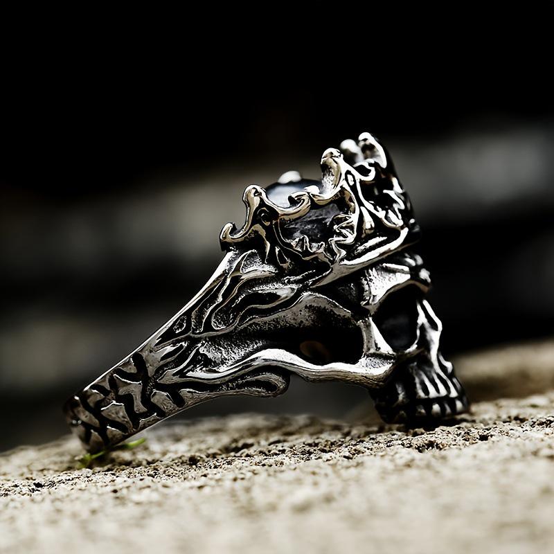 Punk Skull Crown Men's Ring: 2025 Alloy, New Arrival Jewelry