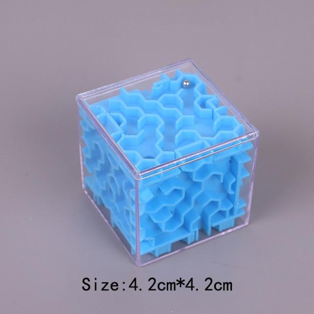 Maze Rubik's Cube Six-sided Transparent Jigsaw Puzzle Rolling Ball Game Puzzle Children's Maze Toy