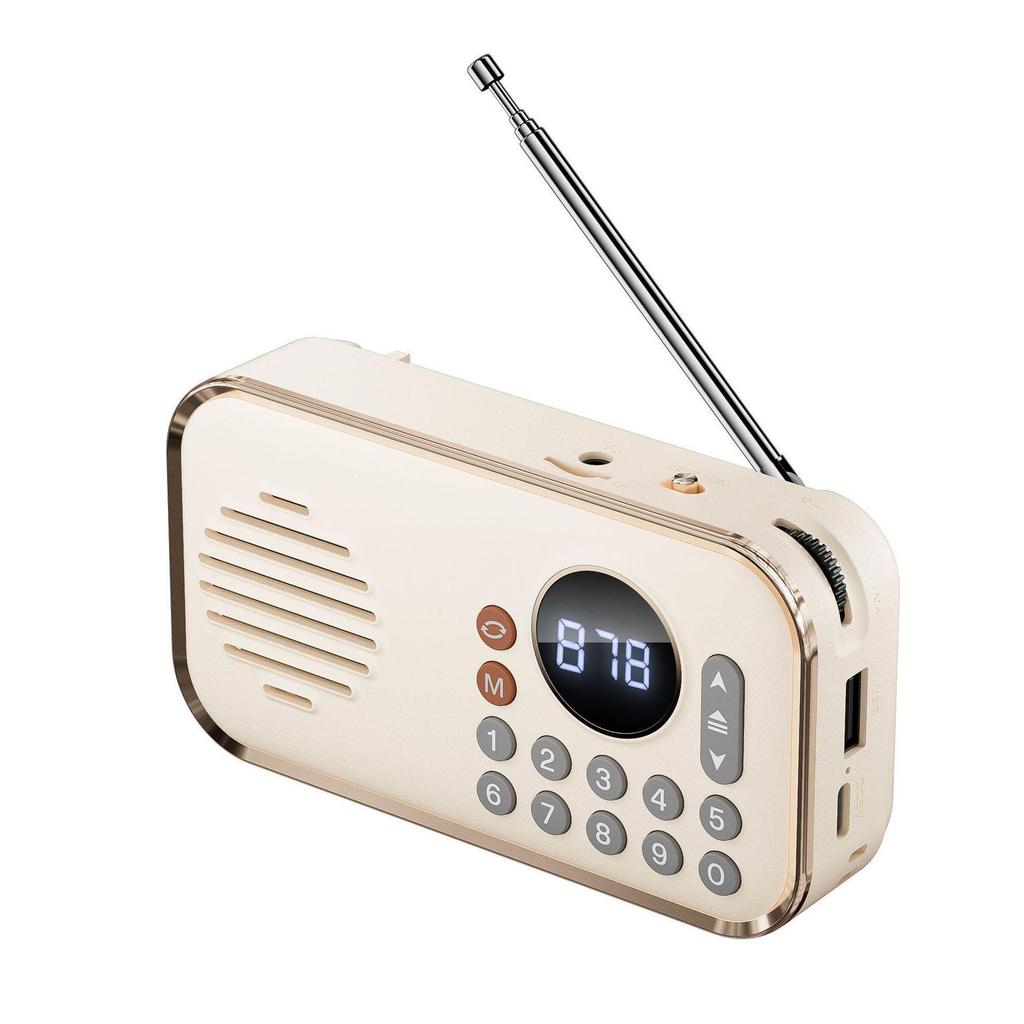 Rechargeable Outdoor Multi-Portable Speaker Radio with Digital Song Selection for Young Listeners