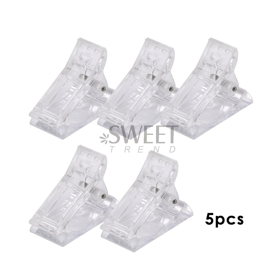 5/10pcs Crystal Nail Art Extension Clip Quick Building Gel Mold False Tips Clip Acrylic UV Full Cover Builder Form Manicure Tool