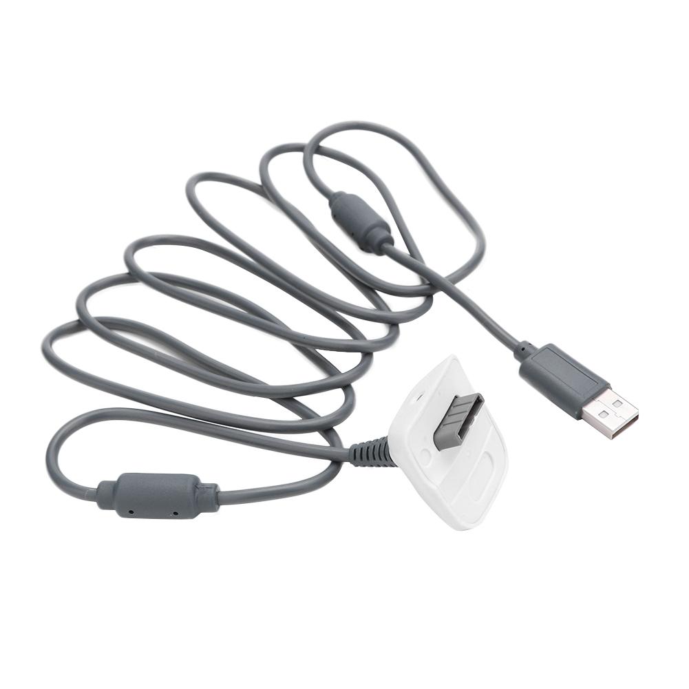 1.8m/6ft USB Charging Wire Cable Excellent PVC Soft and Comfortable Feel Cord Replacement Charger for Xbox 360 Gamepad