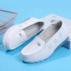 Women's Autumn Genuine Leather Non-Slip Nurse Shoes - Soft Sole & Breathable for Medical Work
