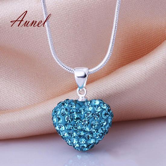 Smart Love Heart Pendant Choker Chain Necklace Jewelry