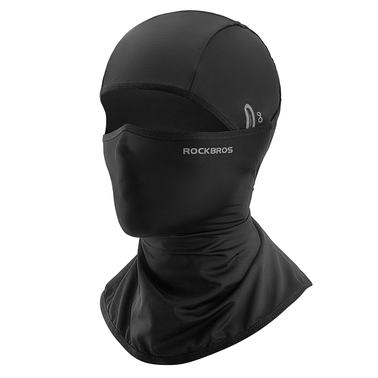 

ROCKBROS Face Cover, Cool Feeling, Balaclava, UV Protection, Not Stuffy, Breathable, Sweat Absorbent, Quick Drying, Comes with Eyeglass Hole,