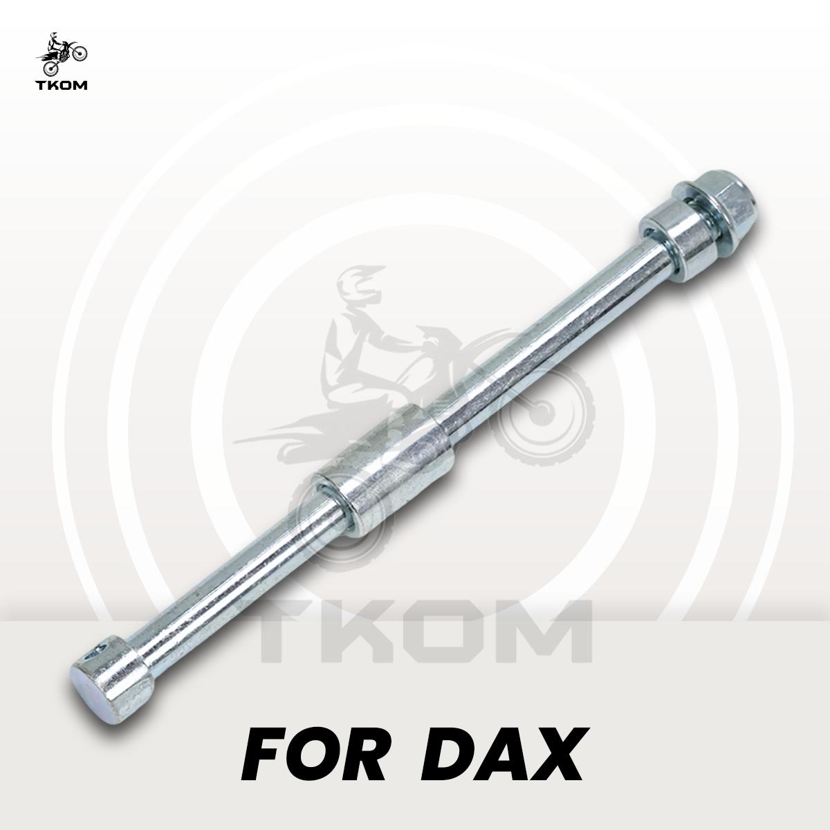 Rear Axle Bolt Shaft With Spacers Nuts For Honda DAX CT70 ST70 Z50 Monkey Bike Rear Swingarm Hub Connecting Bolt Parts silvery