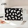Scratch Resistant Pouch Storage Bag, Halloween Pattern Print, Durable Canvas Zippered Cute Ghost Pencil Case Travel Toiletry Case, for Makeup