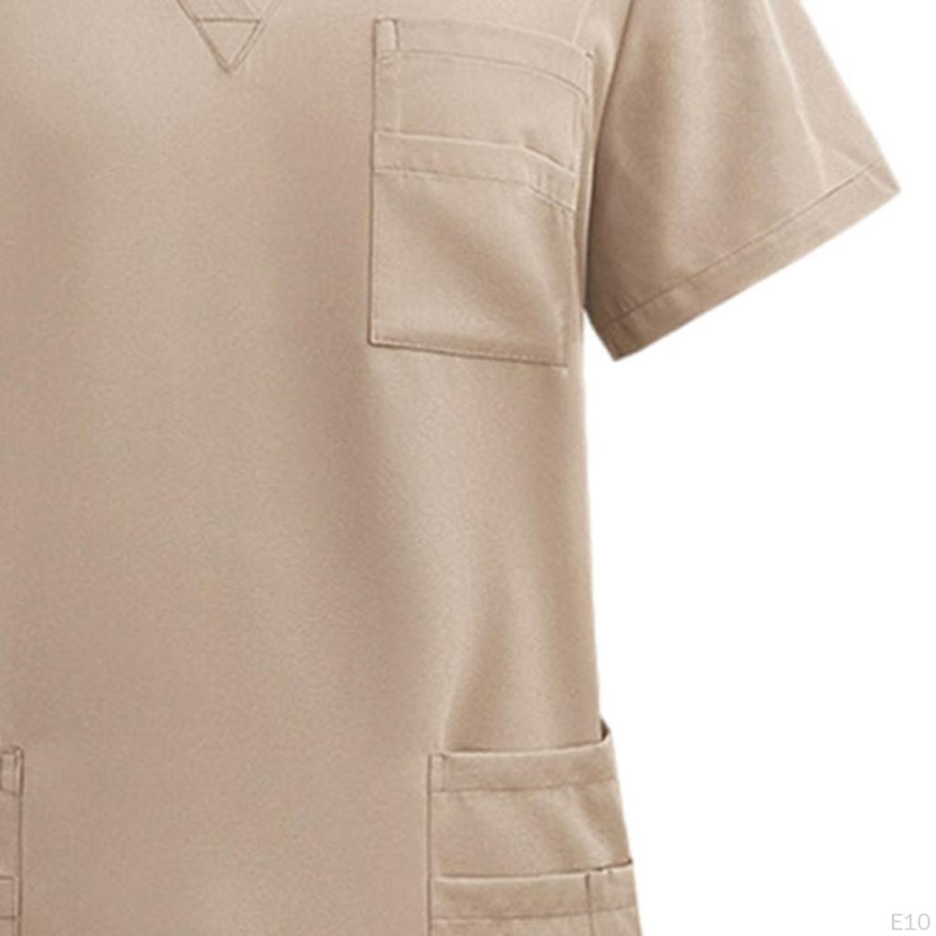 Nursing Uniforms Scrub Set Short Sleeve Work Clothes for Women