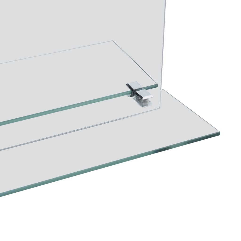 Wall Mirror with Shelf 40*60 cm Tempered Glass