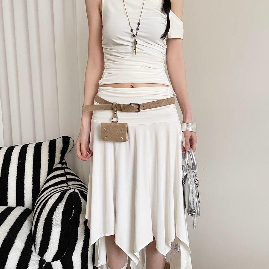 Pu Leather Womens Fashion Belt With Gold Pin Buckle For Dress And Casual Wear