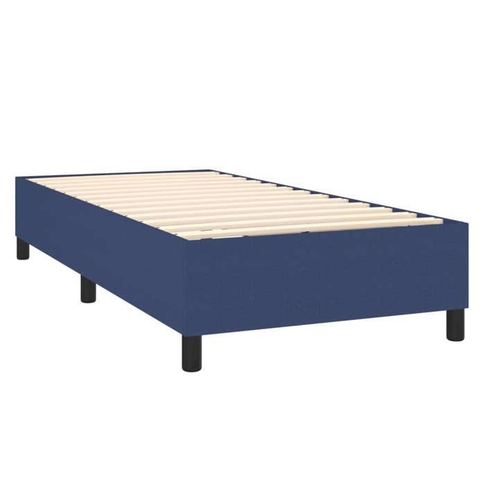 Maison Exclusive - Somier de láminas para cama con colchón Azul 80x200 cm Tela
