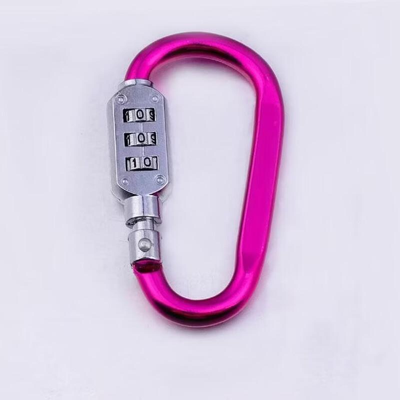 Mini Aluminum Carabiner Combination Lock