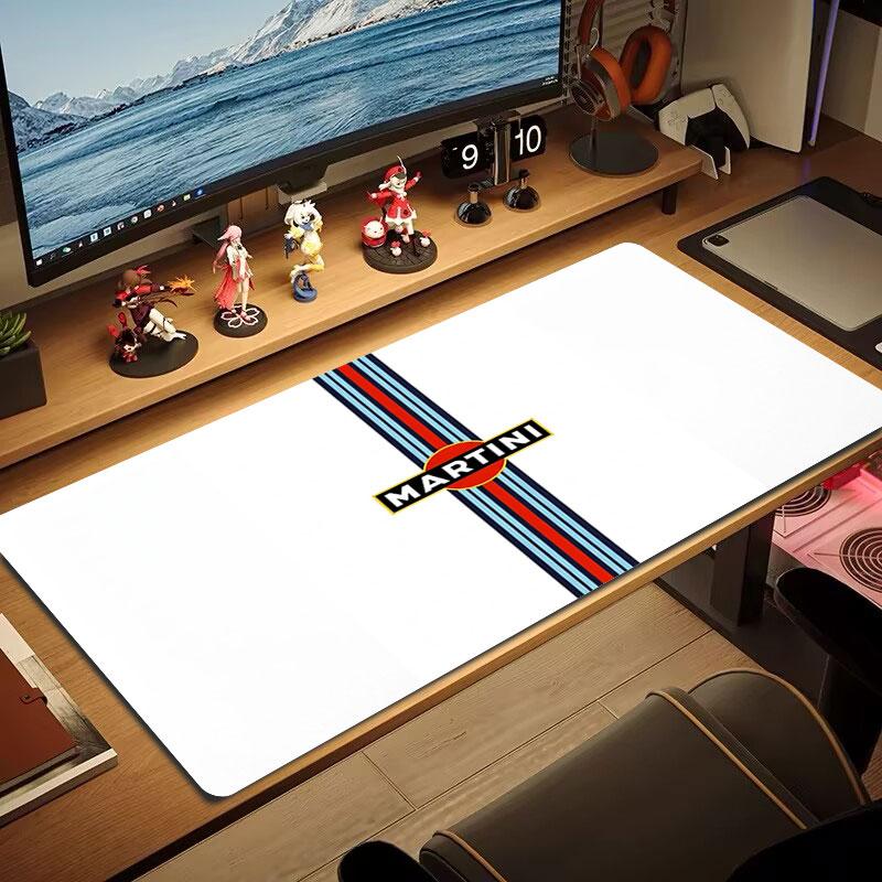 Martini Car Large Size Mouse Pad Large Gaming Table Cushion Nonslip Laptop Tablet Big Mousepad Xxl Mat Mini Pc Playmat With Lock Edge