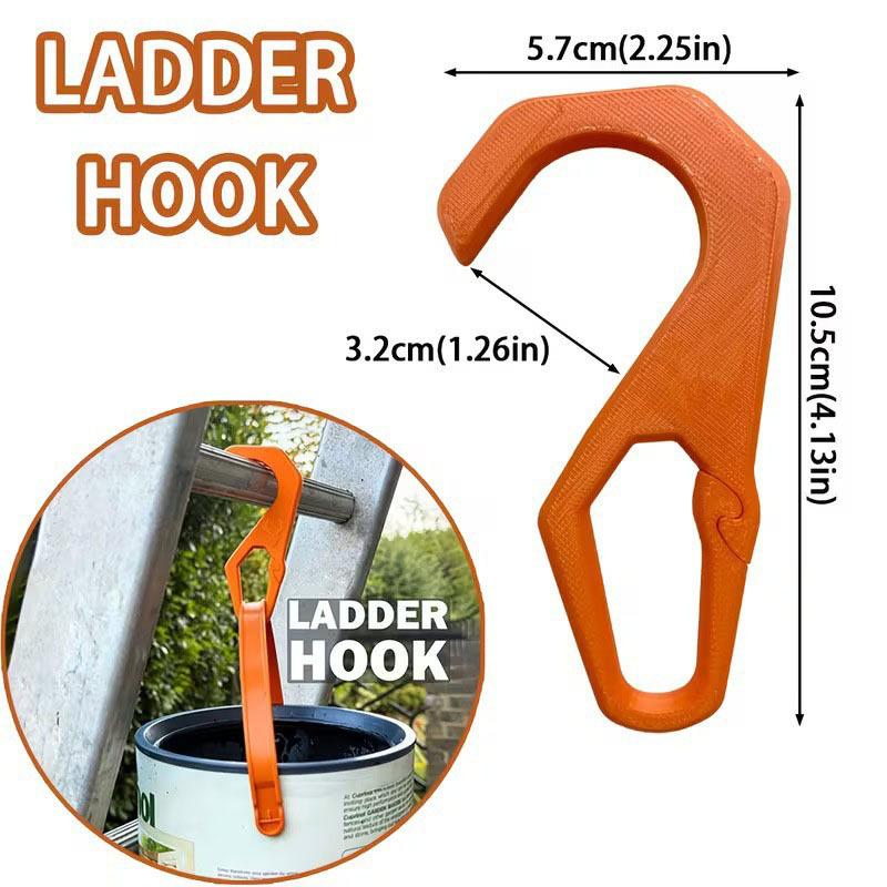 1/4Pcs Heavy Duty Ladder Paint Bucket Hook Fixed Hanging Wall Mount Painting Secure Clip Tool Hands Free Non Slip