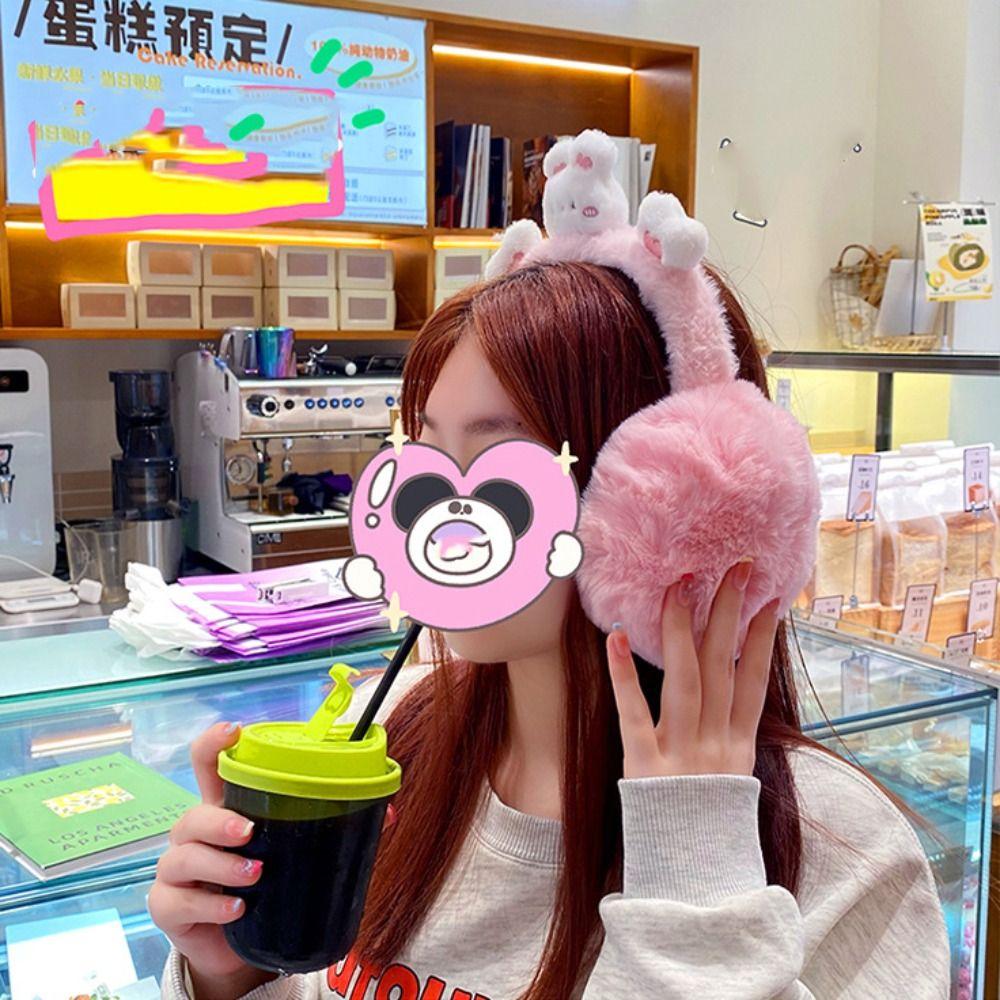 

Animal Cartoon Ear Earmuffs Foldable Winter Ear Cover Cute Plush Earmuffs Male/female