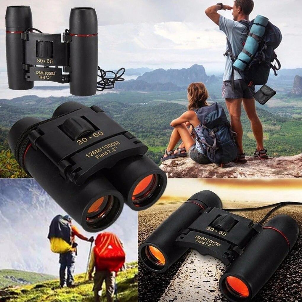 Adjustable Focus Binoculars for Hiking Clear Vision Telescope with Optical Spotting Scopes Lightweight Plastic Design