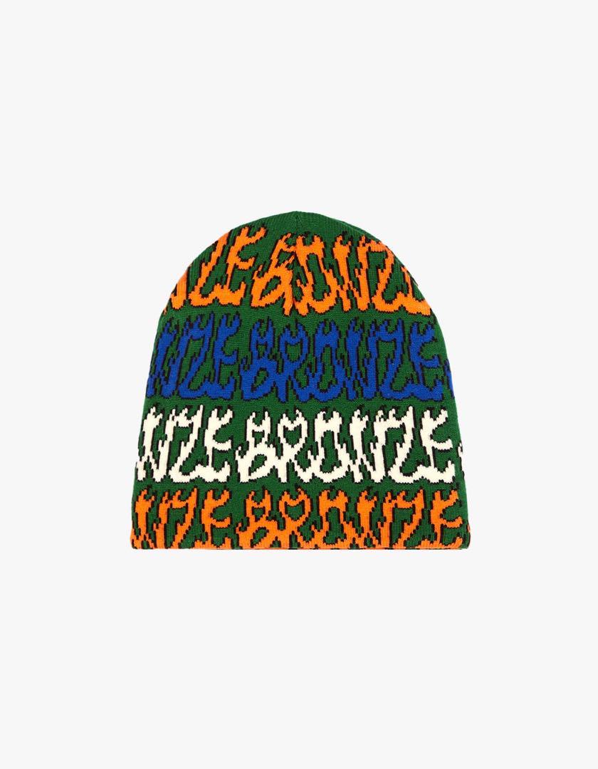 

[Б/У] BRONZE56K Шапка с пламенем Зеленая