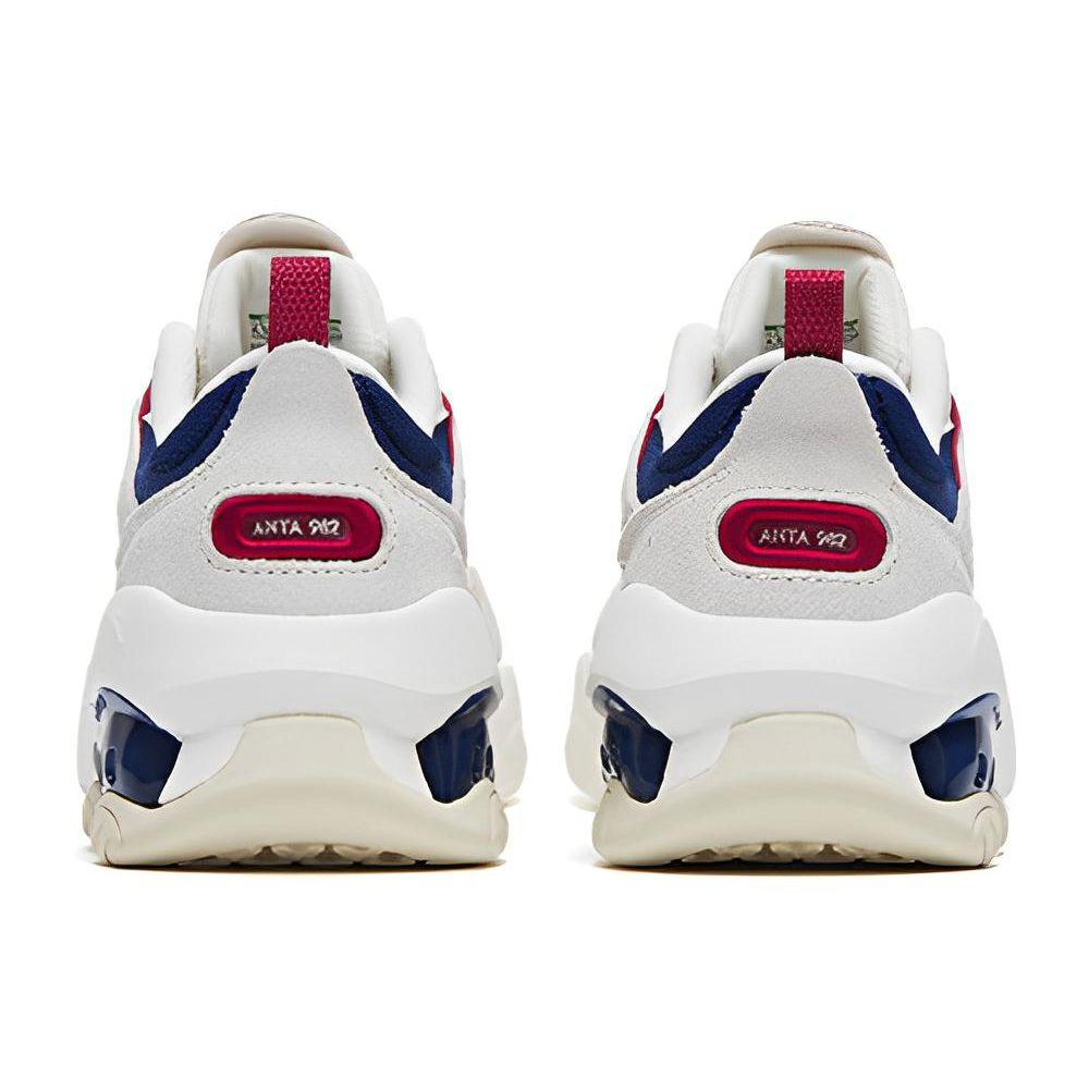 Anta Qiyuan 982 Shock Absorbing Durable Lightweight Low Top Sports Casual Shoes Women sneaker White Gray Blue 122318881-5