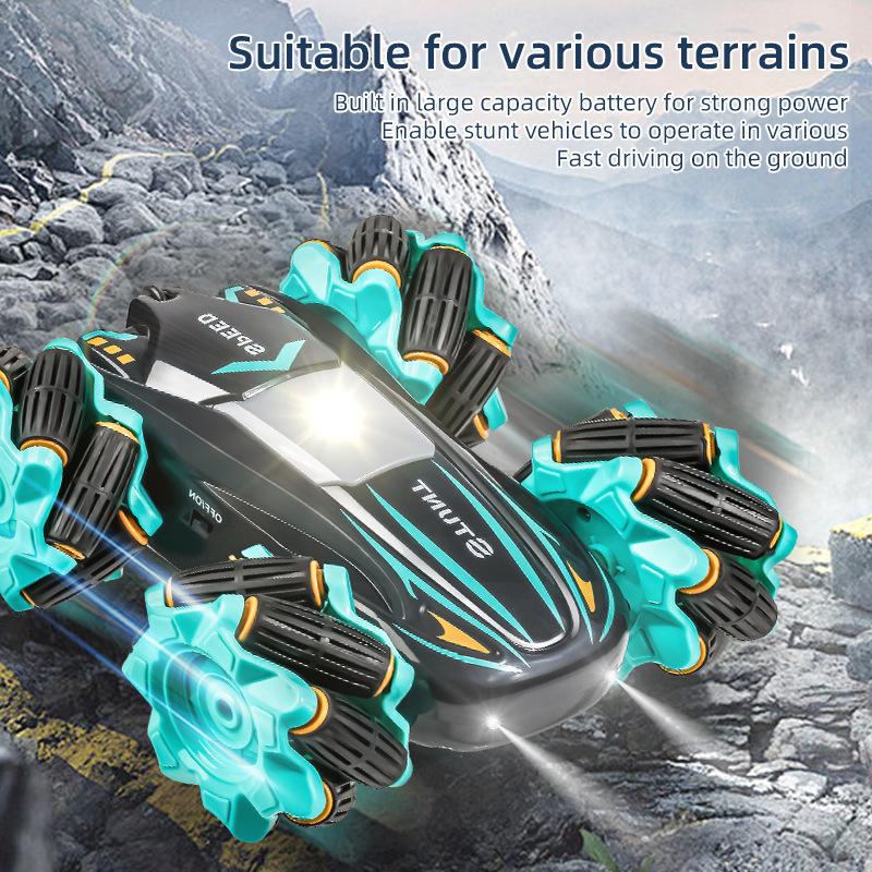 Children's Double-sided Stunt Drift Remote Control Car, Four-wheel Drive Flip Off-road Vehicle, Electric Remote Control Car Toy