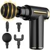 Mini Massage Gun - Deep Tissue Handheld Massager for Full Body Pain Relief - Small & Powerful, 6 Speeds, 4 Heads, Rechargeabl for Men for Woman Use