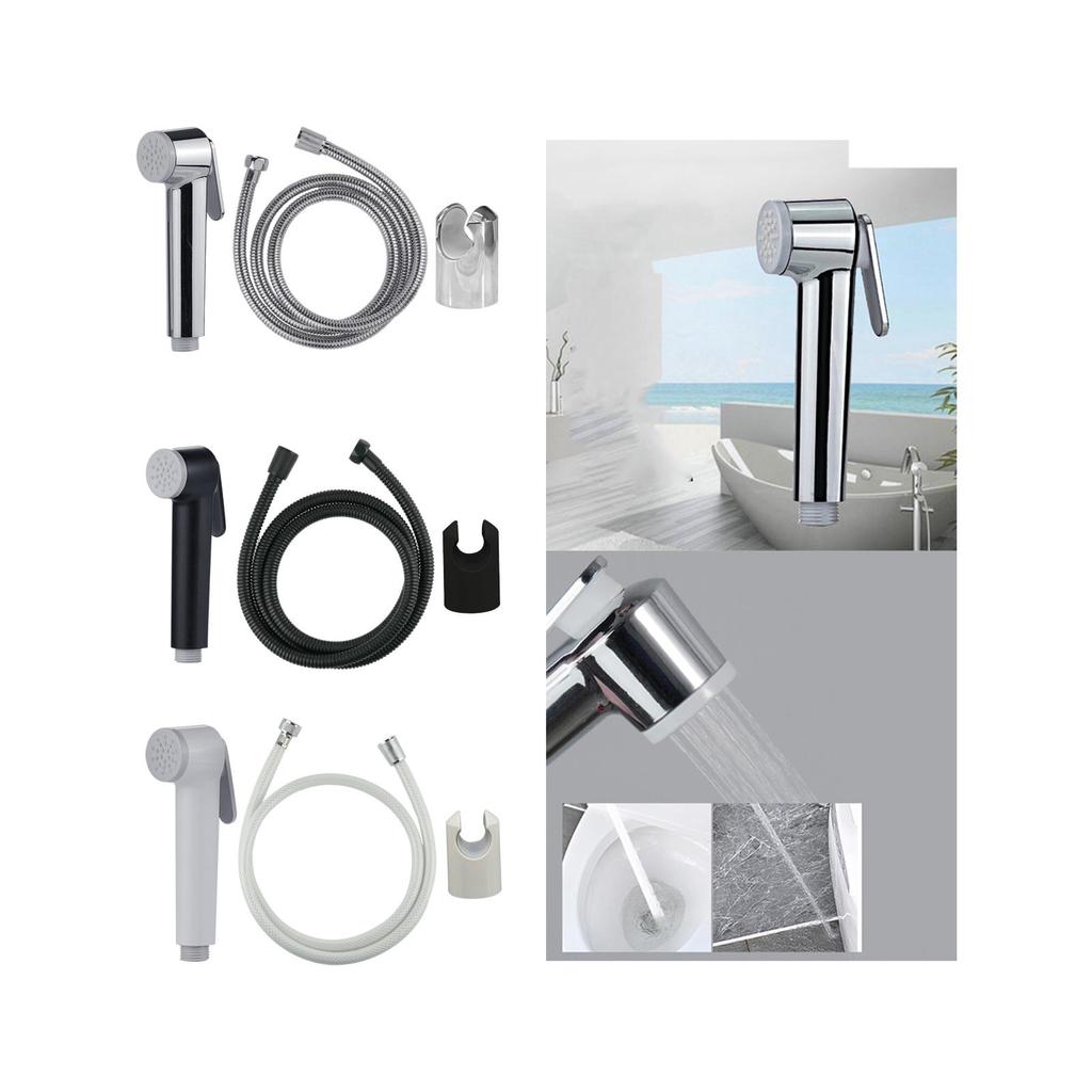 Bathroom Hand Held Bidet Shower Water Pressure Control with Hose