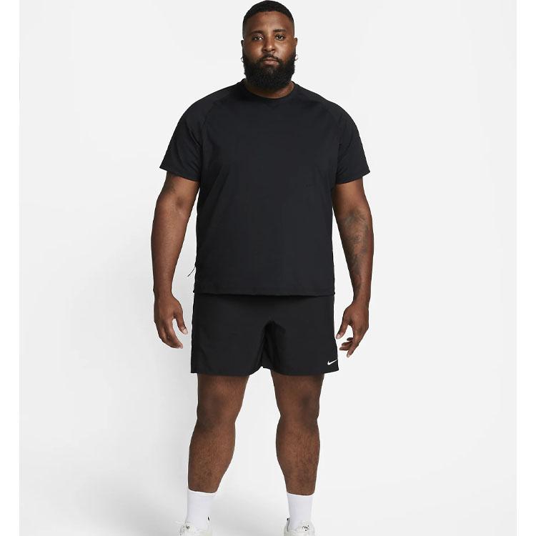 Nike Versatile Elastic Waistband Fitted Casual Shorts Men Bottoms Black DQ4816-010