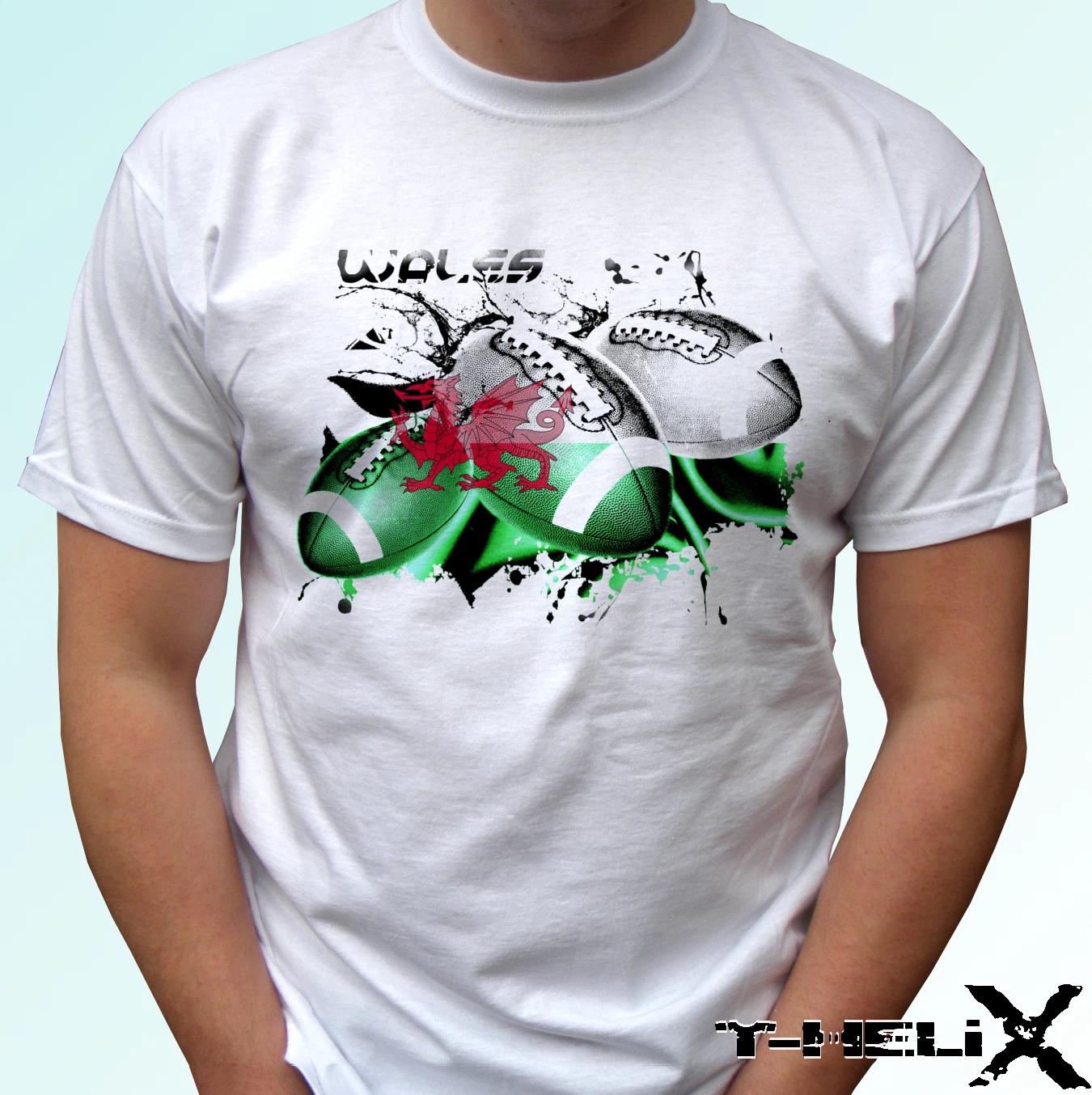 Wales Rugby flag - white kids boys T-Shirt top tee football design s, kids sizes 100