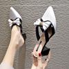 Summer Women's Fashion Bowknot Thick Heel Sandals