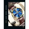 POEDAGAR Luxury Man Wristwatch High Quality Quartz Sports Business Men Watch Waterproof Luminous Date Week Leather Watches