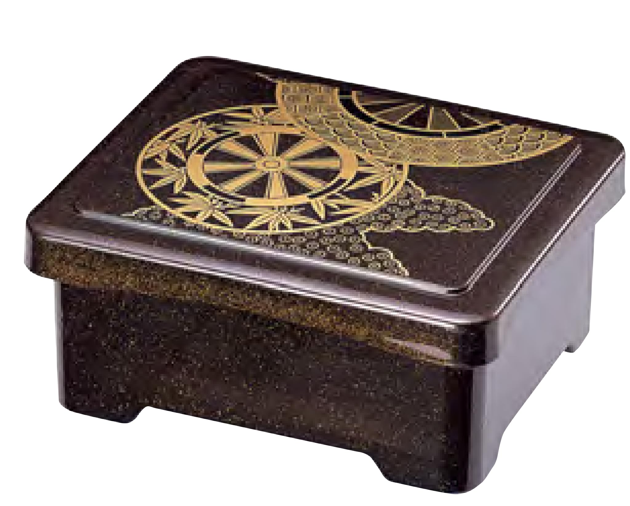 

Wakaizumi Lacquerware Eel Rice Bowl Foot Rice Bowl Interior Vermilion Lacquer Heat-Resistant Box, Elephant s Box, Pear-Skin Finish, Shin-Gosho-guruma