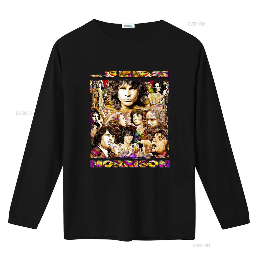 Jim Morrison Mr Mojo Risin Il Re Lucertola Rock Classico Break On Through Stampa T Shirt vintage Lavato Traspirante Leggermente
