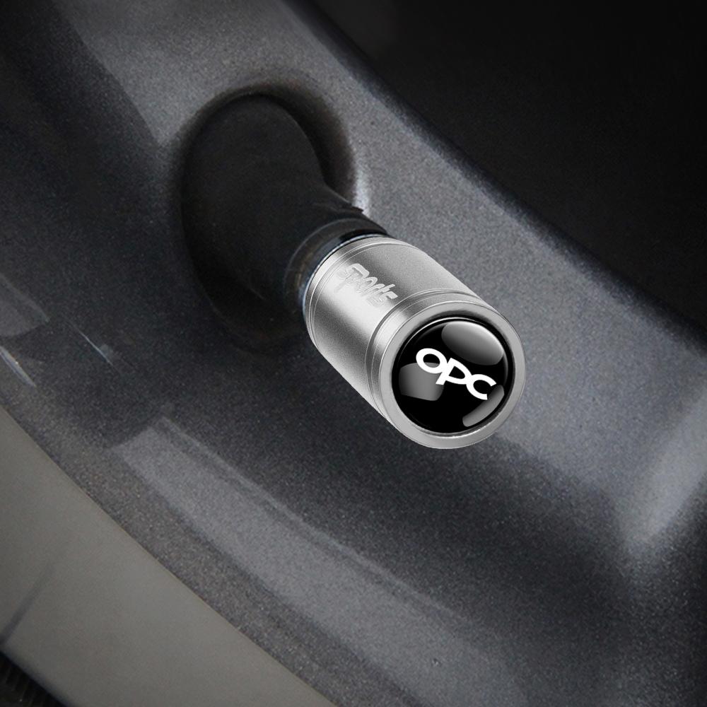 4pc 3D Aluminum Alloy Car Wheel Tire Valve Dust Caps Badge Decoration For Opel OPC Astra G H J K F Corsa D Zafira B Insignia GTC