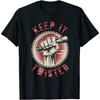 Keep It Twisted Vintage Motorcycle for Men Women Kids T-Shirt 1 Black