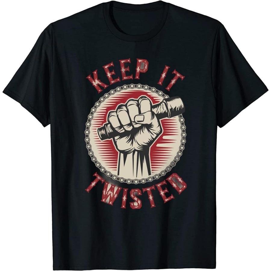 Keep It Twisted Винтажная Мотоциклетная Футболка для Мужчин Женщин Детей 1 Черная XXXXXL разноцветный