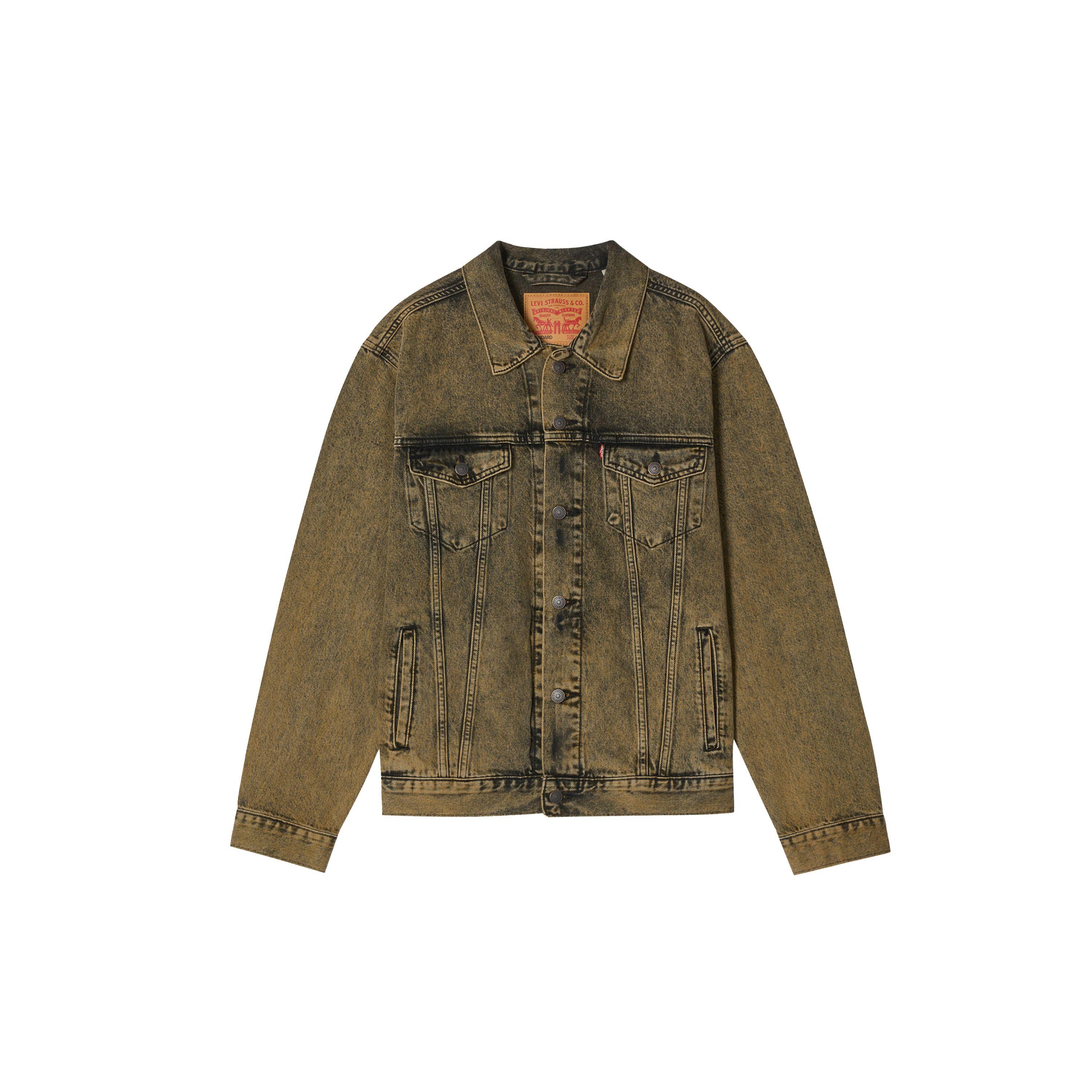 

Джинсовая куртка Levis Vintage Wash с потертостями, свободного кроя, в стиле City Boy, оверсайз, Классическое джинсовое пальто, Унисекс куртки 72334-0783 L