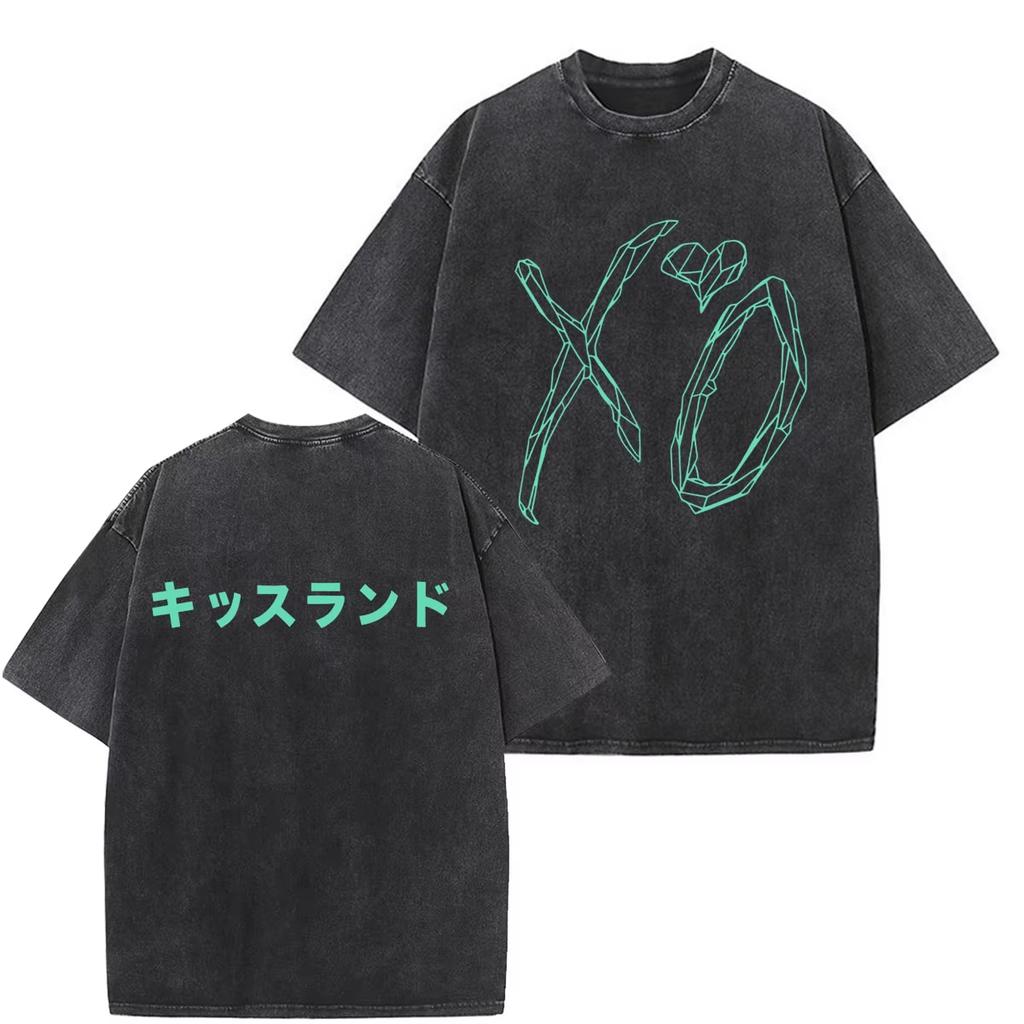 The Weeknd After Hours Til Dawn 2026 Tour Print Vintage Washed T-shirts Unisex Hip Hop Retro Oversized T-shirt Breathable and Comfortable Clothes