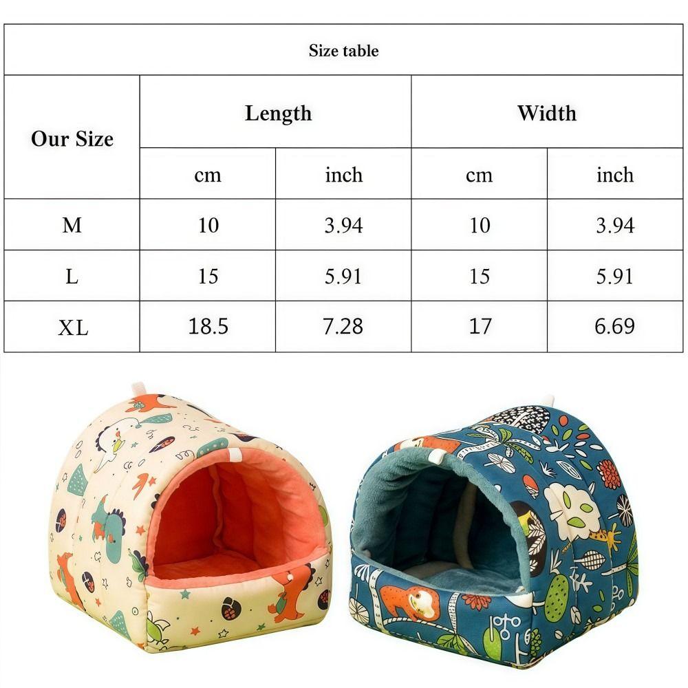 Cotton Velvet Hamster House Soft Small Pet Home New Squirrel Bed For Hedgehog Mouse Etc