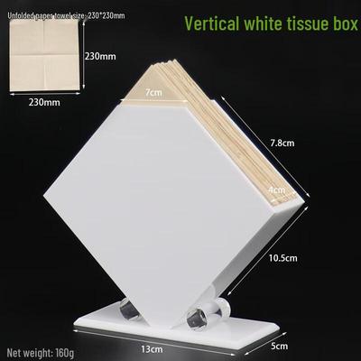 Moderner vertikaler Acryl-Taschentuchbox-Spender - 2er-Pack