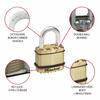 Master Lock Magnum M1BEURD Padlock, Keyed, Professional Grade, Rustproof, Outdoor, High Security, 45mm Body Width, 24mm Lifting Height Inner Diameter