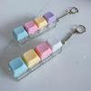 Macaron Keycap Button Keychain: Creative Keyboard Pendant Toy